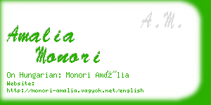 amalia monori business card